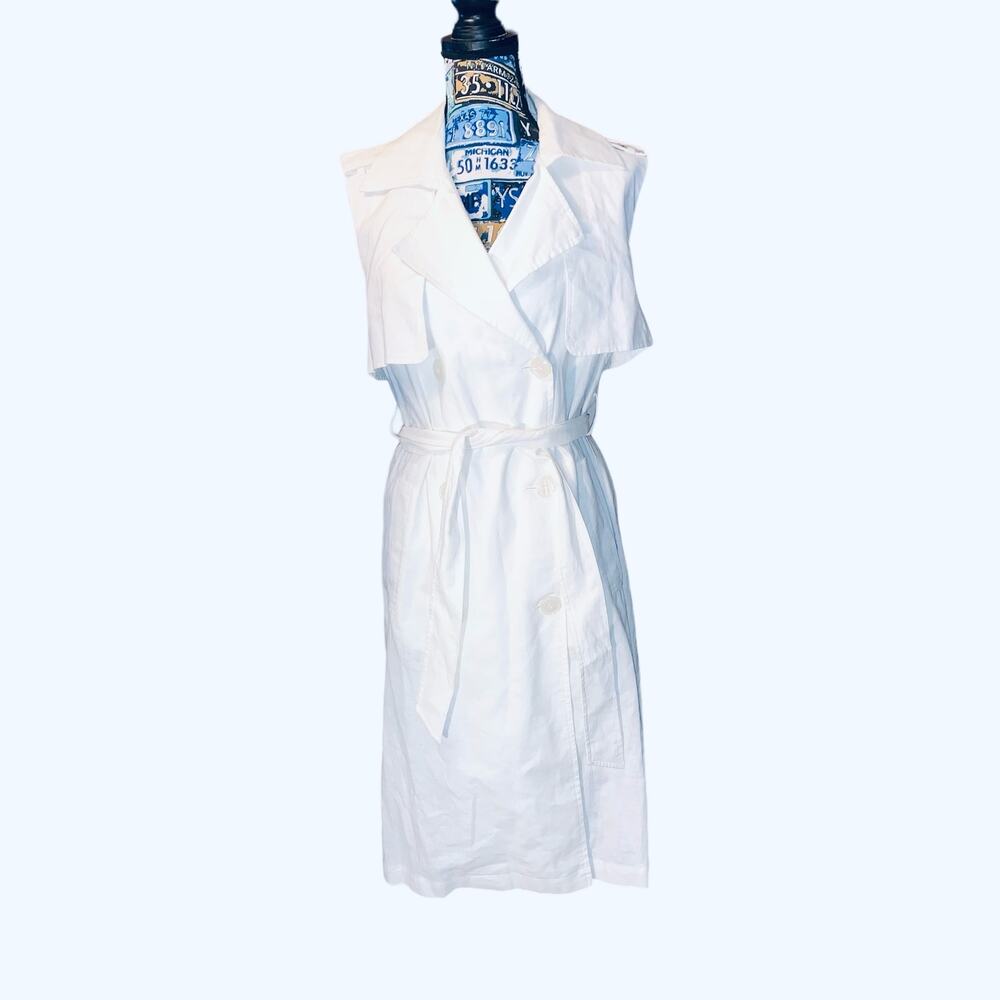 A Loves A Linen Cotton Blend White Dress NWT